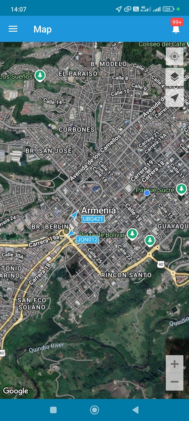 App Monitor-X - Rastreo GPS vehicular en tiempo real con mapa, velocidad y control remoto